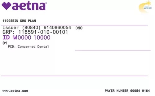 Image of Aetna DMO ID Card