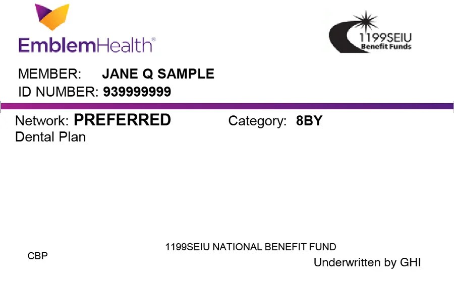 Image of Emblem Dental ID Card